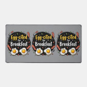 Egg zitiert for Breakfast Funny Feinschmecker Pun Schreibtischunterlage (Vorderseite)