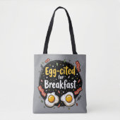 Egg zitiert for Breakfast Funny Feinschmecker Pun  Tasche (Vorderseite)