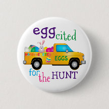 Egg zitiert für den Knopf "Hunt Easter Bunny Truck