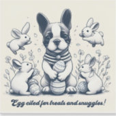 Egg zitiert für Leckereien und Schnecken! Aufkleber (Vorderseite)