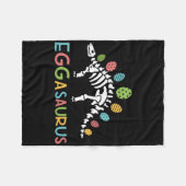 Eggasaurus Ostern Stegosaurus Dinosaur Jungen Kind Fleecedecke (Vorderseite (Horizontal))