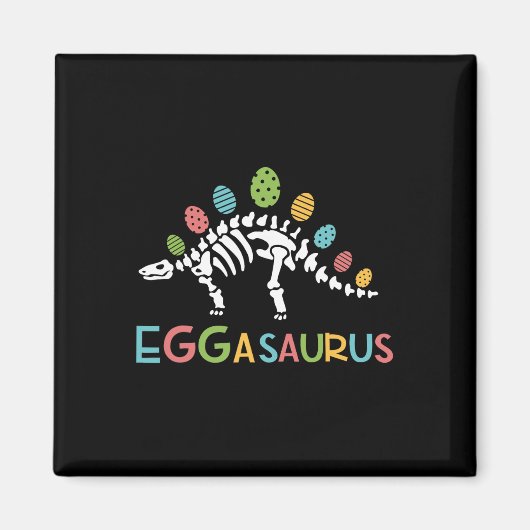 Eggasaurus Ostern Stegosaurus Dinosaur Jungen Kind Magnet (Vorne)