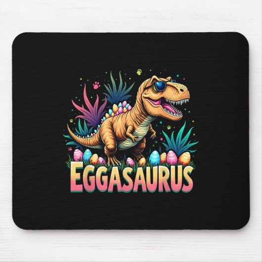 Eggasaurus Ostern Stegosaurus Dinosaur Jungen Kind Mousepad (Vorne)