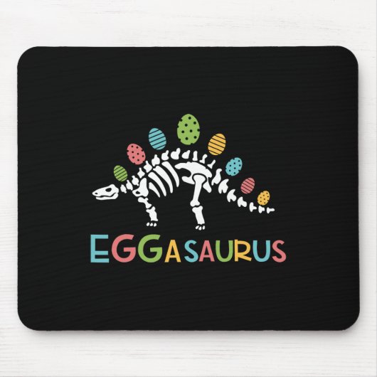 Eggasaurus Ostern Stegosaurus Dinosaur Jungen Kind Mousepad (Vorne)