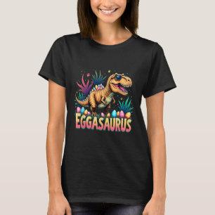 Eggasaurus Ostern Stegosaurus Dinosaur Jungen Kind T-Shirt