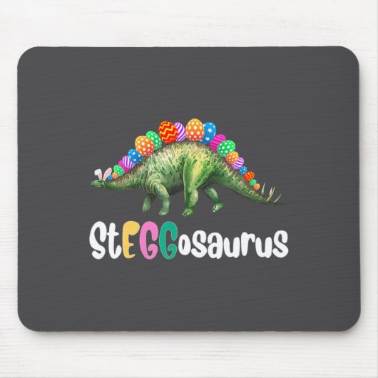 Eggasaurus Ostern Stegosaurus Ei Dinosaurier Oster Mousepad (Vorne)