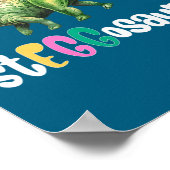 Eggasaurus Ostern Stegosaurus Ei Dinosaurier Oster Poster (Ecke)