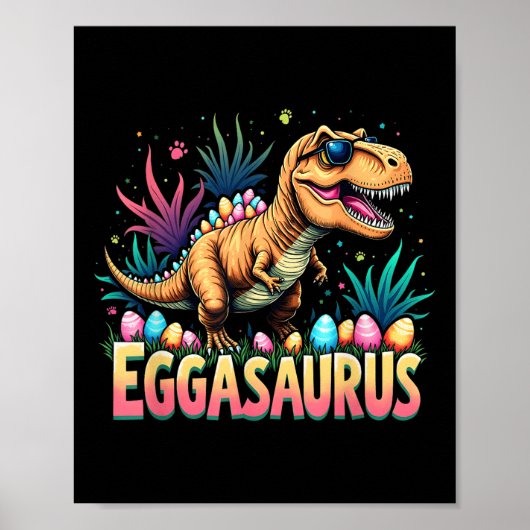Eggasaurus Osterstegosaurus Dinosaurier Jungen Kin Poster (Vorne)