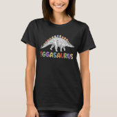 Eggasaurus Stegosaurus Egg Dinosaur Happy Oaster T-Shirt (Vorderseite)