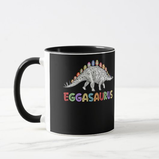 Eggasaurus Stegosaurus Egg Dinosaur Happy Oaster Tasse (Links)
