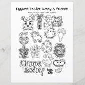 Eggbert Easter bunny and friends! Paper Sheet (Vorderseite)