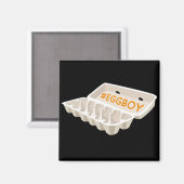 Eggboy-Carton Magnet (Vorderseite/Rückseite)