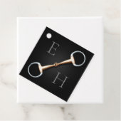 Eggbutt Snaffle Bit Mit Monogramm Reittier Geschenkanhänger (Beispiel)