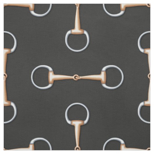 Eggbutt Snaffle Bit Reittier (groß) Stoff (Muster)