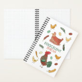 Eggcelent Ideas Funny Chicken Pun Notizblock (Innen)