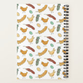 Eggcelent Ideas Funny Chicken Pun Notizblock (Rückseite)