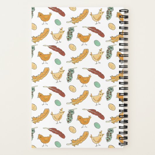 Eggcelent Ideas Funny Chicken Pun Notizblock (Rückseite)