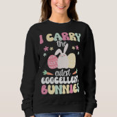 Eggcellent Bunnies Bus Driver Easter Bunny Bus Dri Sweatshirt (Vorderseite)