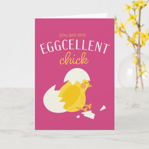Eggcellent Chick - Valentine's Day Card Karte