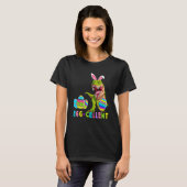 Eggcellent Eggs Cellent Hunter Dinosaur Bunny rex T-Shirt (Vorne ganz)