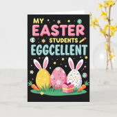 Eggcellent Students Easter Card Karte (Gelbe Blume)