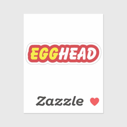 EGGHEAD AUFKLEBER (Blatt)