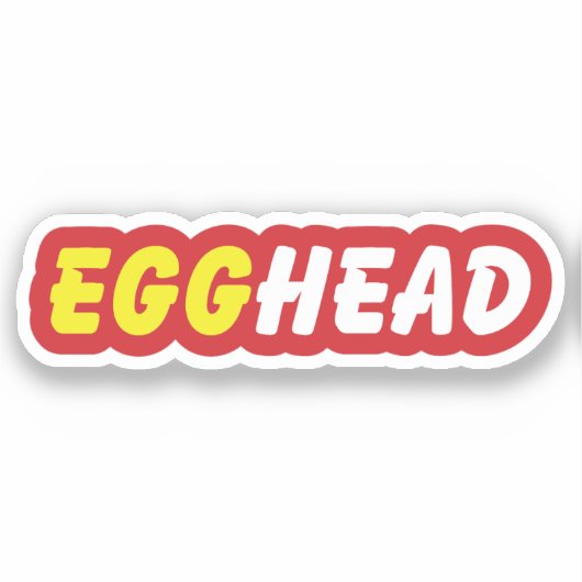 EGGHEAD AUFKLEBER (Vorderseite)