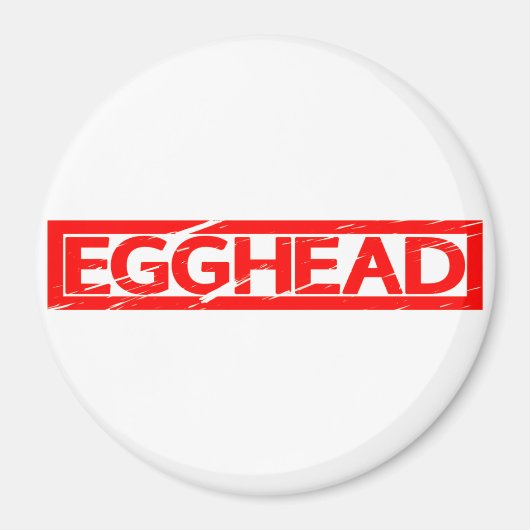 Egghead Briefmarke Magnet (Vorne)