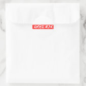 Egghead Briefmarke Runder Aufkleber (Tasche)