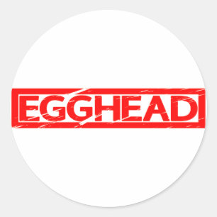Egghead Briefmarke Runder Aufkleber