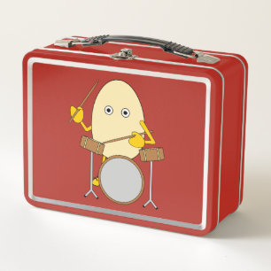 Egghead Drummer Metall Brotdose