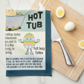 Egghead Eggs Küchenwäsche Handtücher (Viertel Falte)