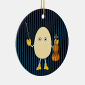 Egghead Violinist Keramik Ornament (Rechts)
