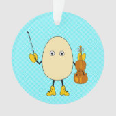 Egghead Violinist Ornament (Vorderseite)