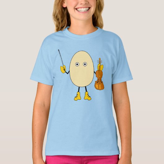 Egghead Violinist T-Shirt (Vorderseite)