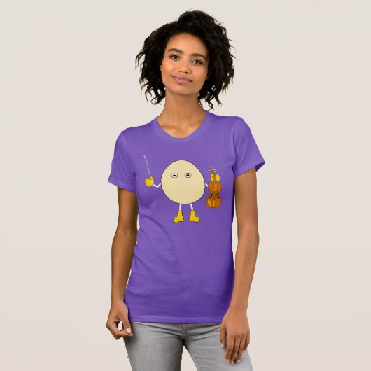 Egghead Violinist T-Shirt (Vorne ganz)