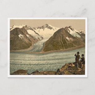 Eggishorn, Grand Aletsch Glacier, mit Aletschhorn Postkarte