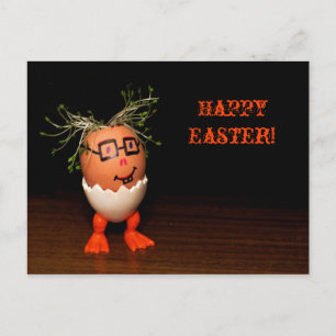 Eggman aus der Eggmen-Serie Text-Osterpostkarte Feiertagspostkarte