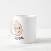 Eggmotional Funny Emotional Ei Pub Kaffeetasse (Vorderseite Links)