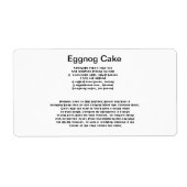 Eggnog Cake-Rezepte (Vorne)