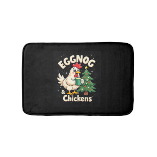 Eggnog & Chickens Badematte