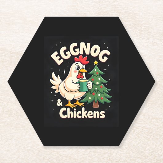 Eggnog & Chickens Untersetzer (Vorderseite)