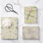 Eggnog Collection - Avocado Geschenkpapier Set<br><div class="desc">Vintag inspiriert Packpapier.</div>