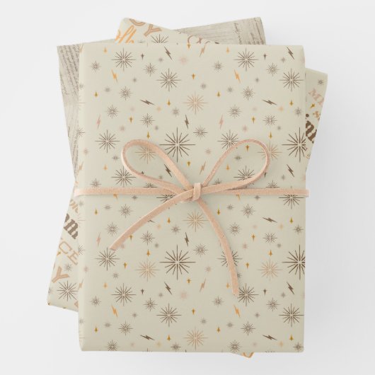 Eggnog Collection - Gold Geschenkpapier Set (Beispiel)