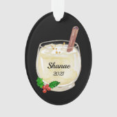 Eggnog Cup - Personalisiertes Ornament (Vorderseite)