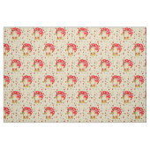Eggnog Fabrics (Cream and Red) Weihnachtsstoffe Stoff (Fat Quarter (45,7 x 55,9 cm))
