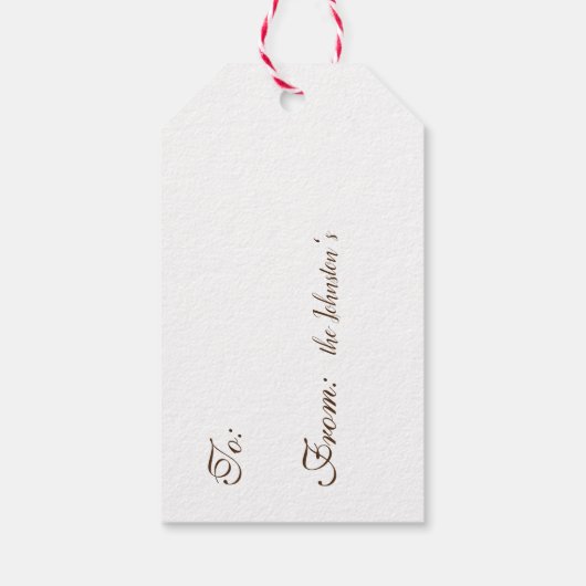 Eggnog Geschenkanhänger (Rückseite)