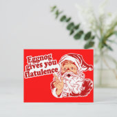 Eggnog gibt dir Flatulenz Postkarte (Stehend Vorderseite)