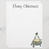 Eggnog in einer Weihnachtsbaum-Punch Bowl (Vorne/Hinten)