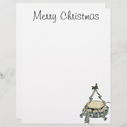 Eggnog in einer Weihnachtsbaum-Punch Bowl (Vorne/Hinten)